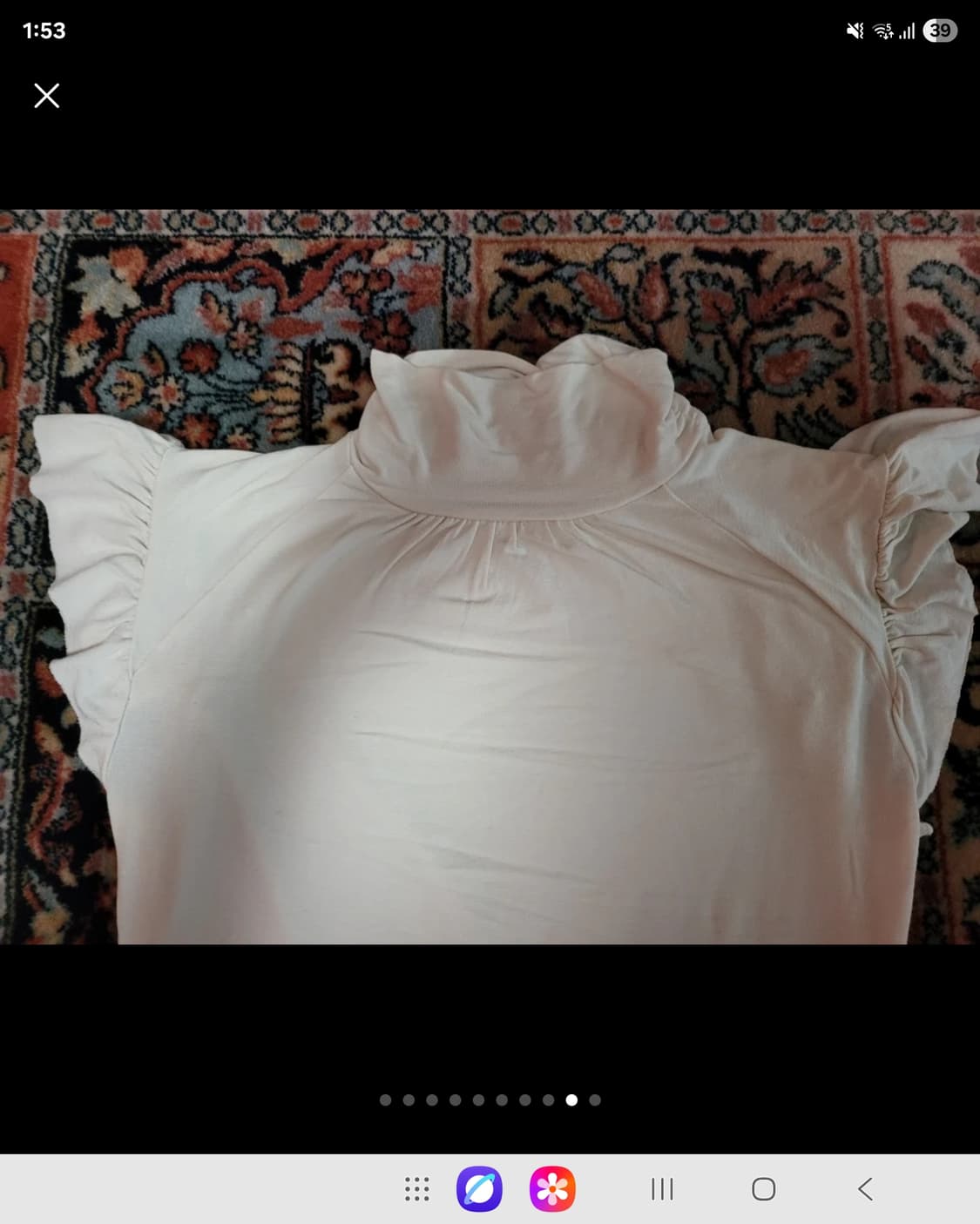 프랑스 모르간 터틀넥 모달 셔츠 아이보리  상품이미지8