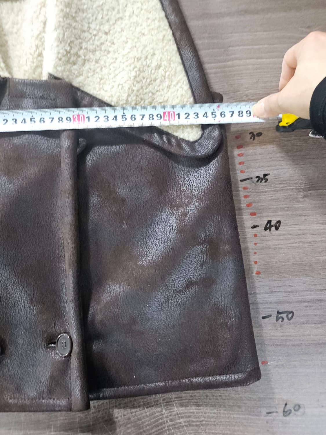 무스탕 조끼 브라운  55 상품이미지4