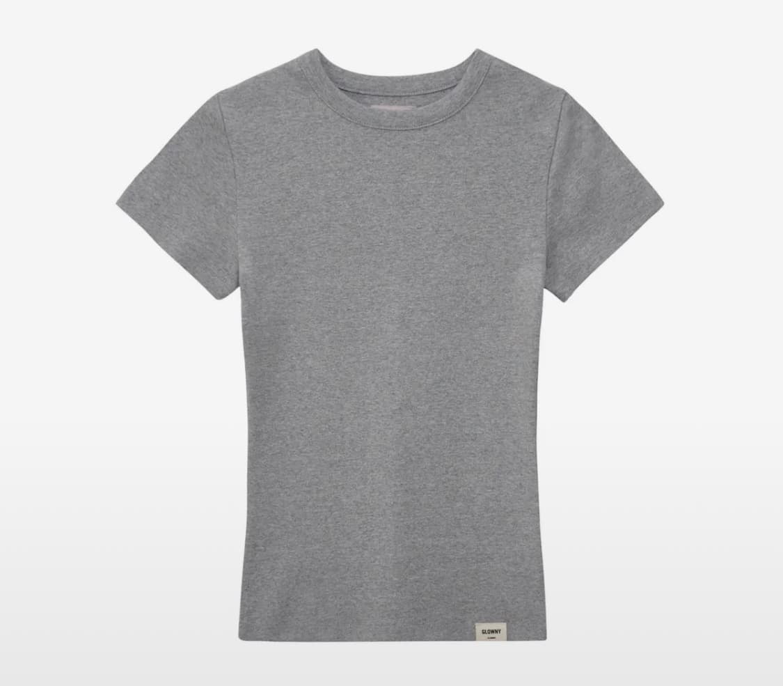 글로니 g classic fitted tee 클래식 피티드 반팔티 그레이 상품이미지1