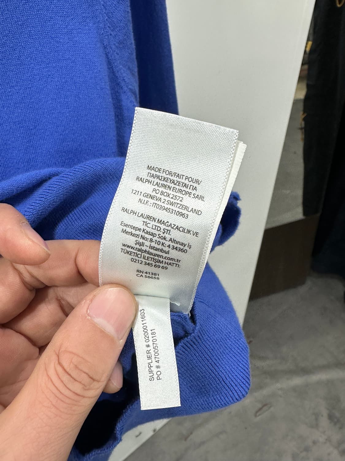 폴로 랄프로렌 코튼 크루넥 가디건 S 상품이미지5