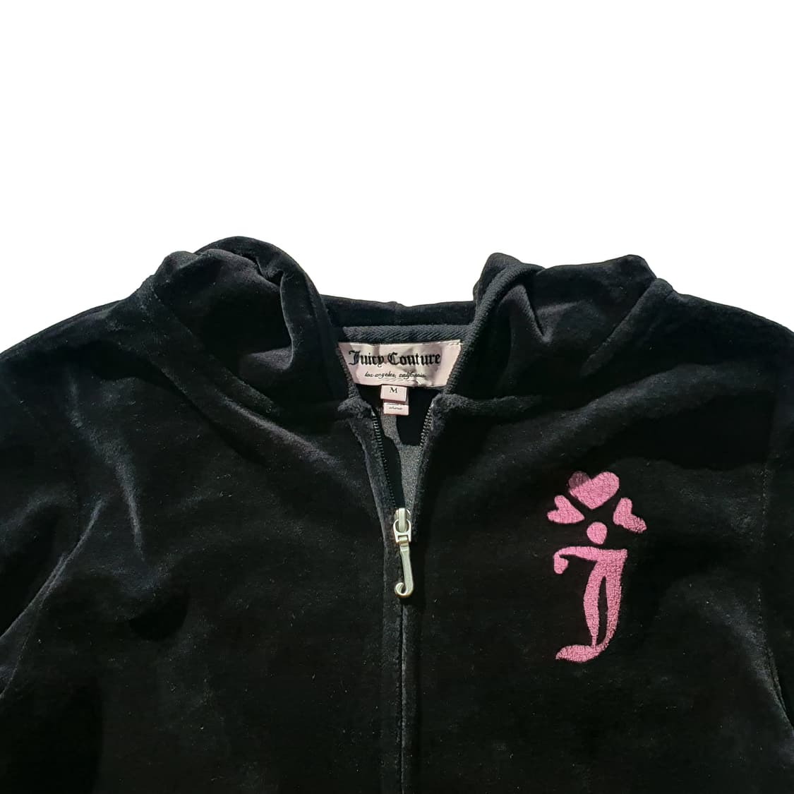 쥬시꾸뛰르(Juicy Couture) 펄 프린팅 벨벳 후드집업(m) 상품이미지5