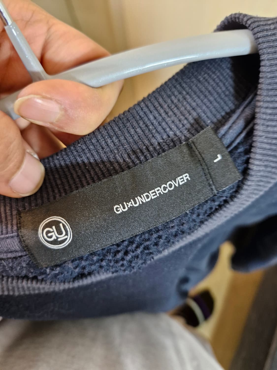 GU 언더커버 보아후리스 맨투맨 블랙 L 상품이미지3