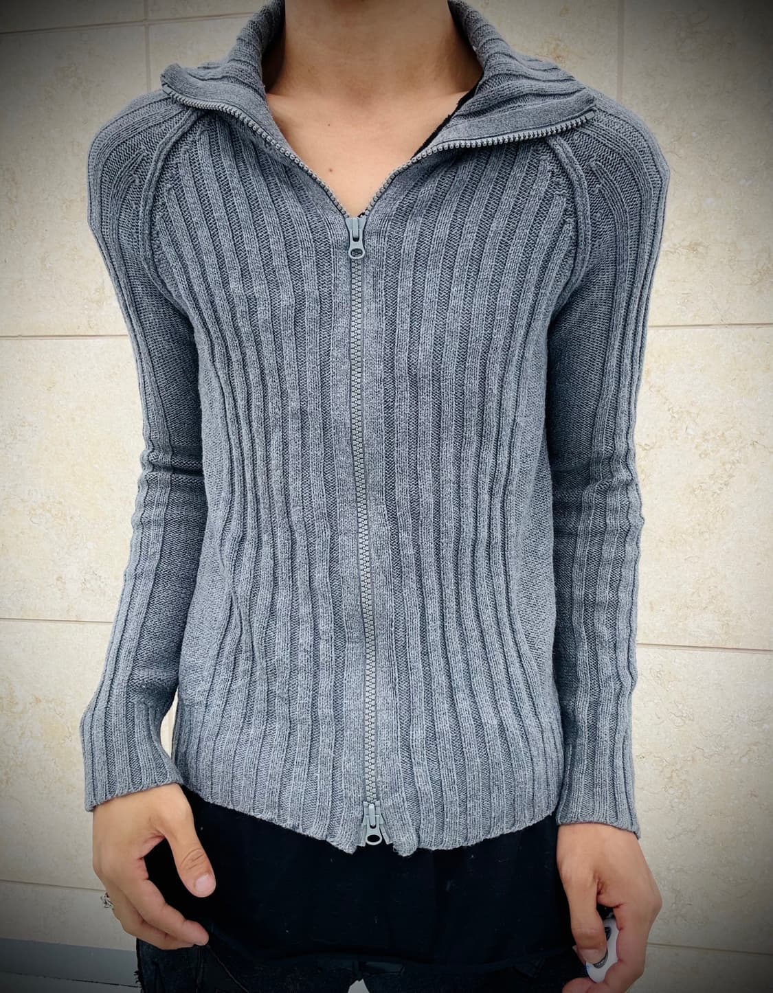 “BACK NUMBER” Chic Mood Grey Knit 2-way  상품이미지6