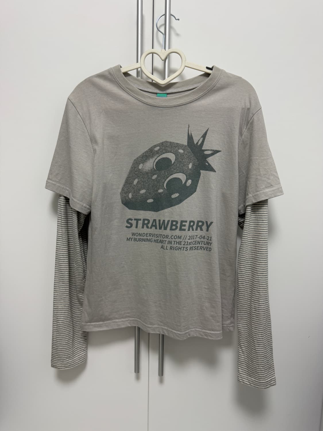 원더비지터 Ash Strawberry Layered LS-T [Grey] 상품이미지6