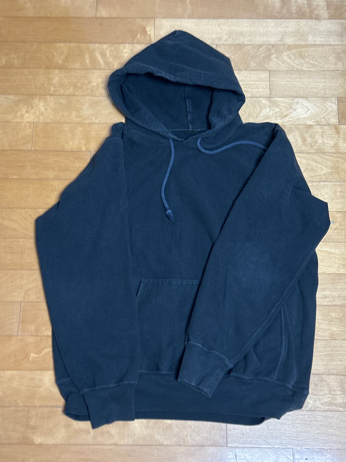 [5] 오라리 오버다잉 블랙 후드 상품이미지1