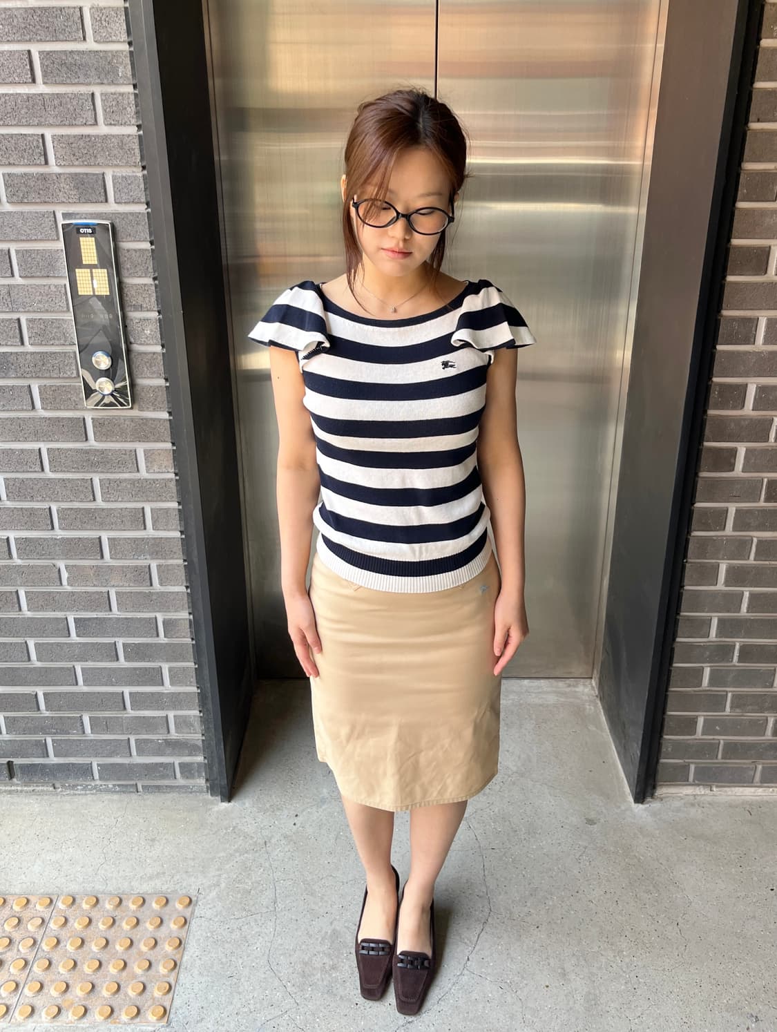 Burberry 버버리 블루 로고 스커트  상품이미지10