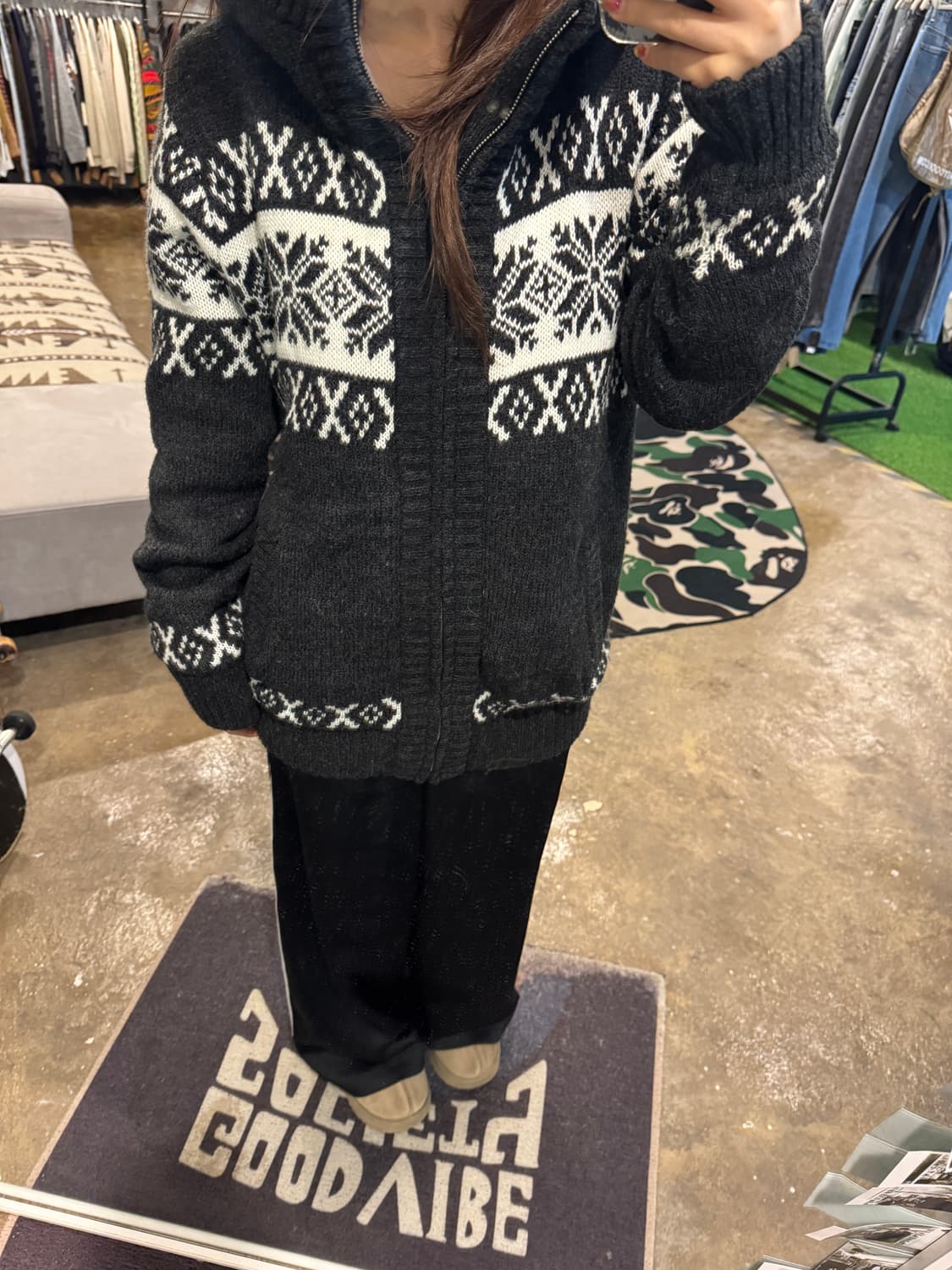 Vintage 빈티지 코위찬 후드집업 상품이미지4