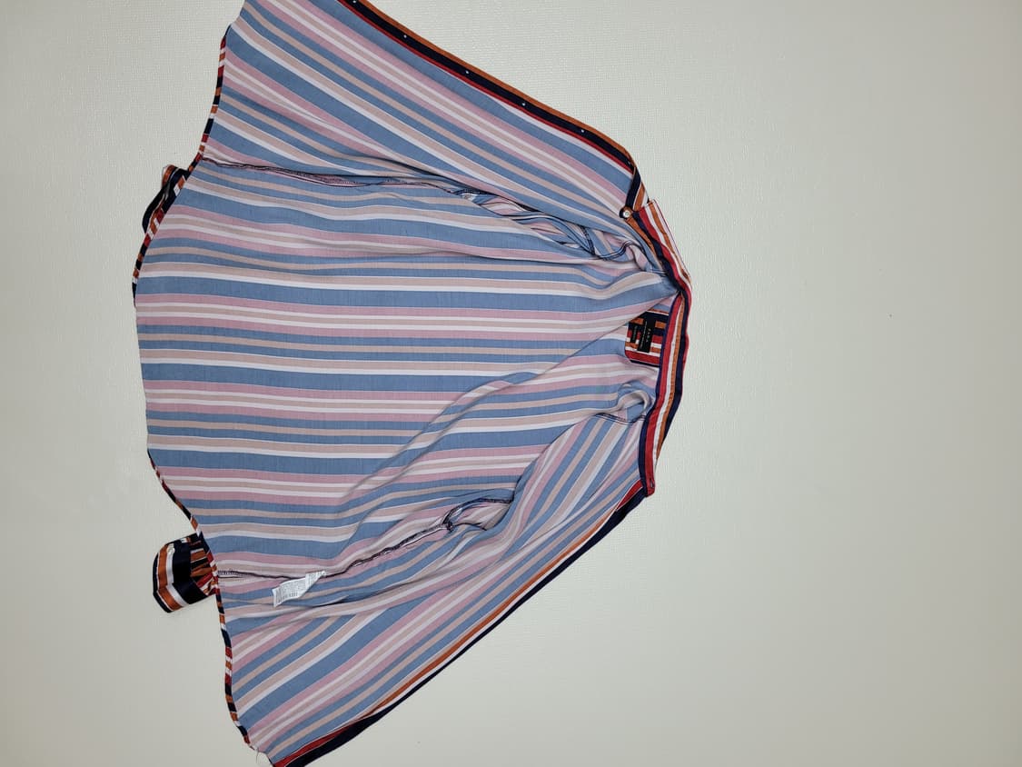 자라 ZARA 남자 스트라이프 셔츠 110 오렌지 상품이미지8