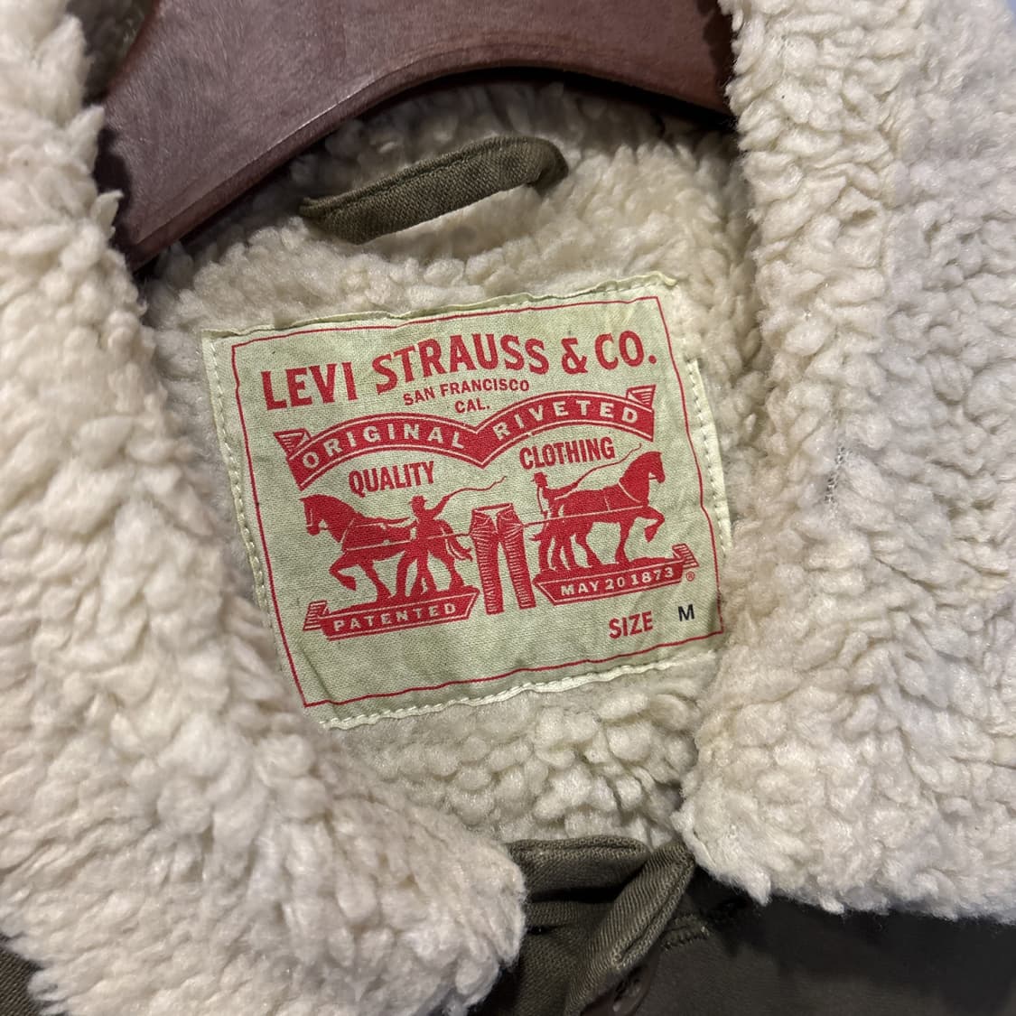 리바이스 쉐르파 코튼 워크자켓 올리브 상품이미지5