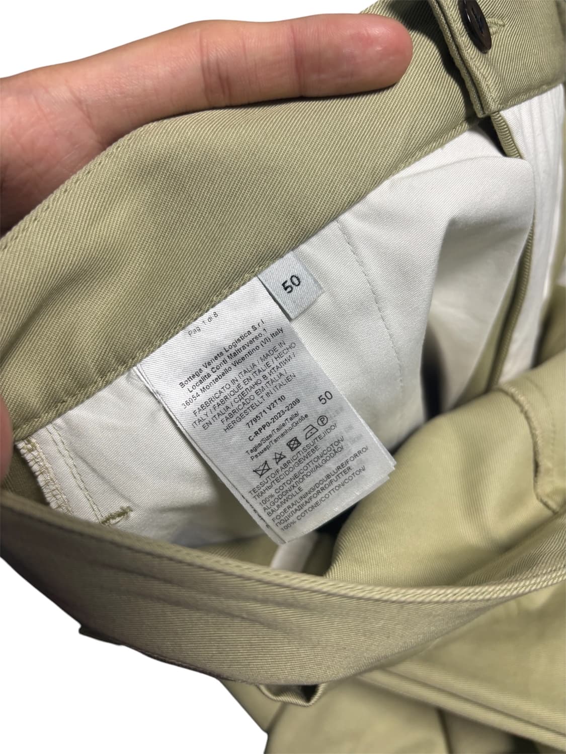 BOTTEGA VENETA Beige Layered Trousers 상품이미지9