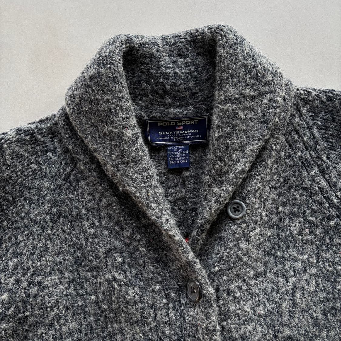 [M]폴로 스포츠 USA 성조기 여성 숄카라 가디건  상품이미지9