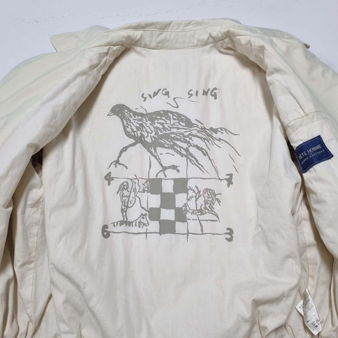 90S TETE HOMME 블루종 점퍼 - OS 상품이미지9