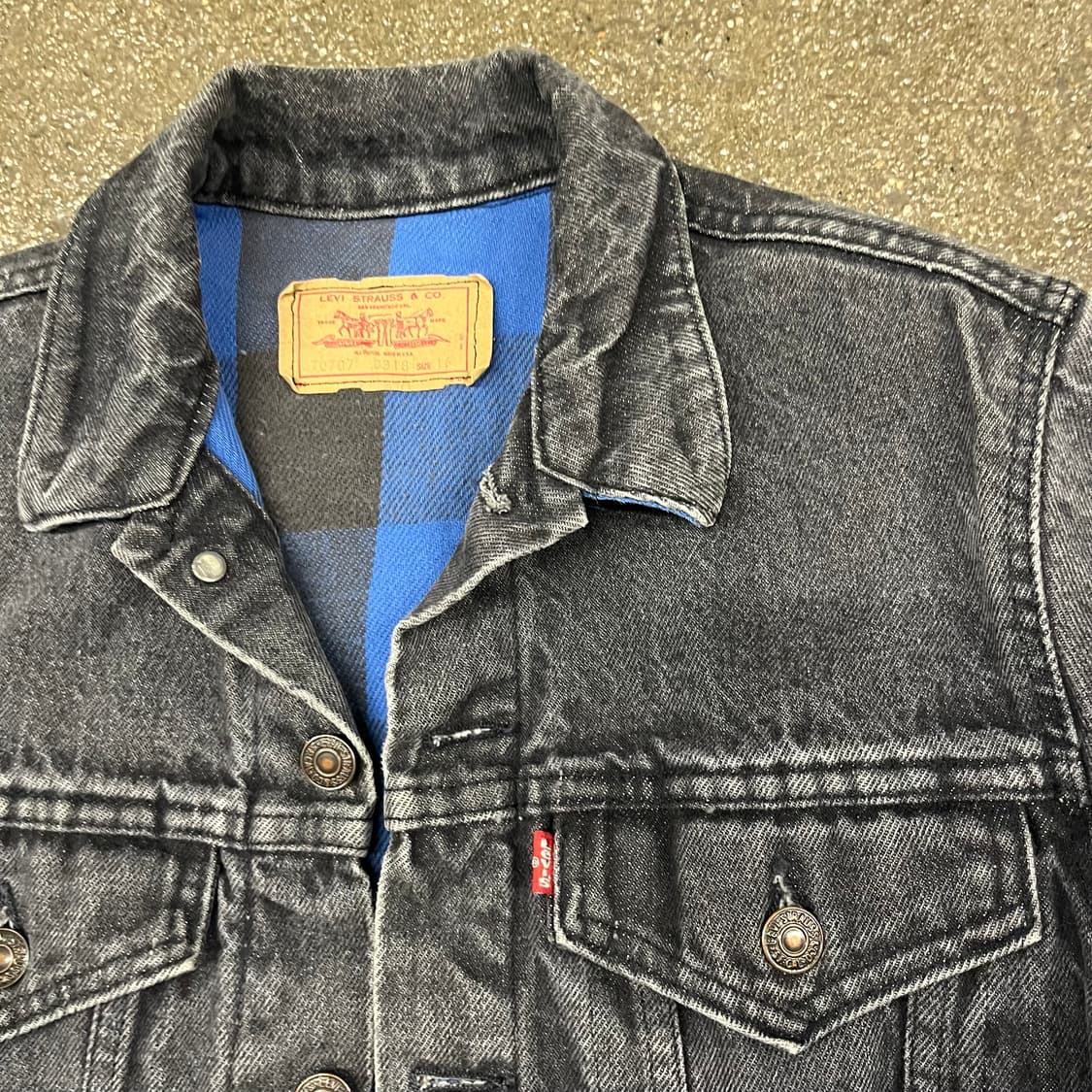 80s USA Levis 데님 트러커 자켓 (90) 상품이미지2