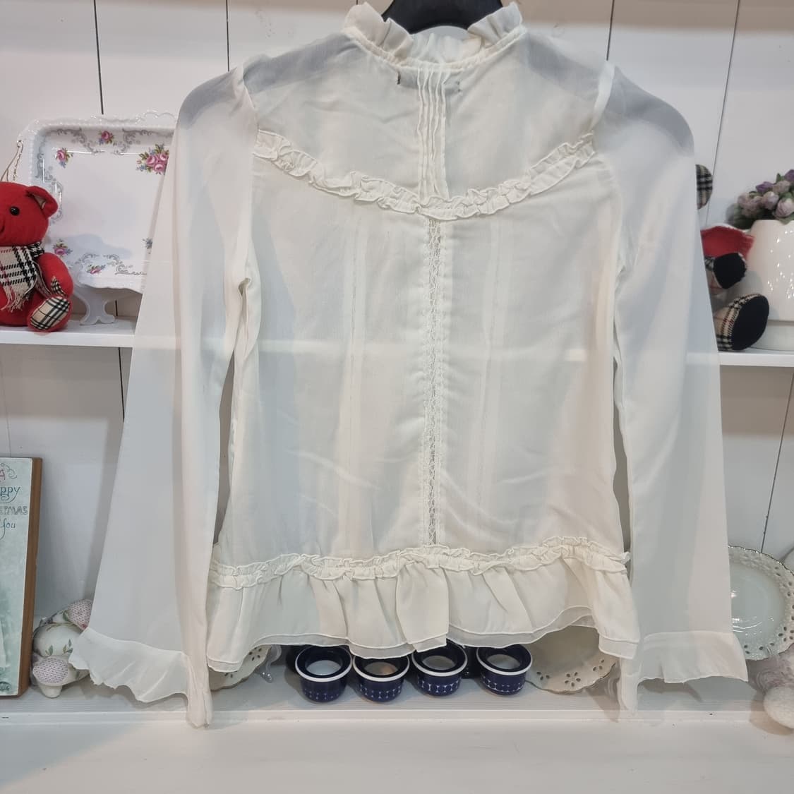 프릴 쉬폰 블라우스 상품이미지5