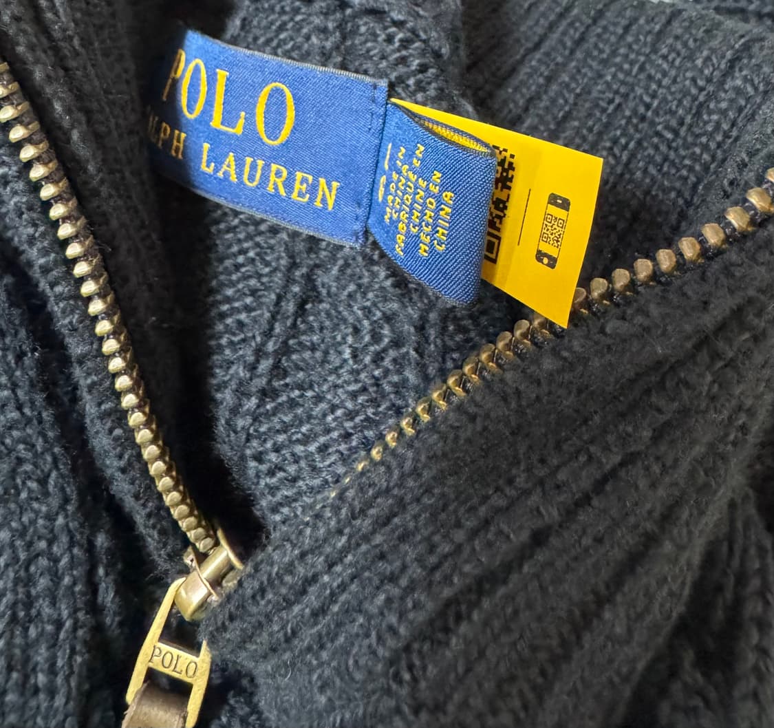 폴로 니트집업 L (m사이즈로 교환 가능) 상품이미지2