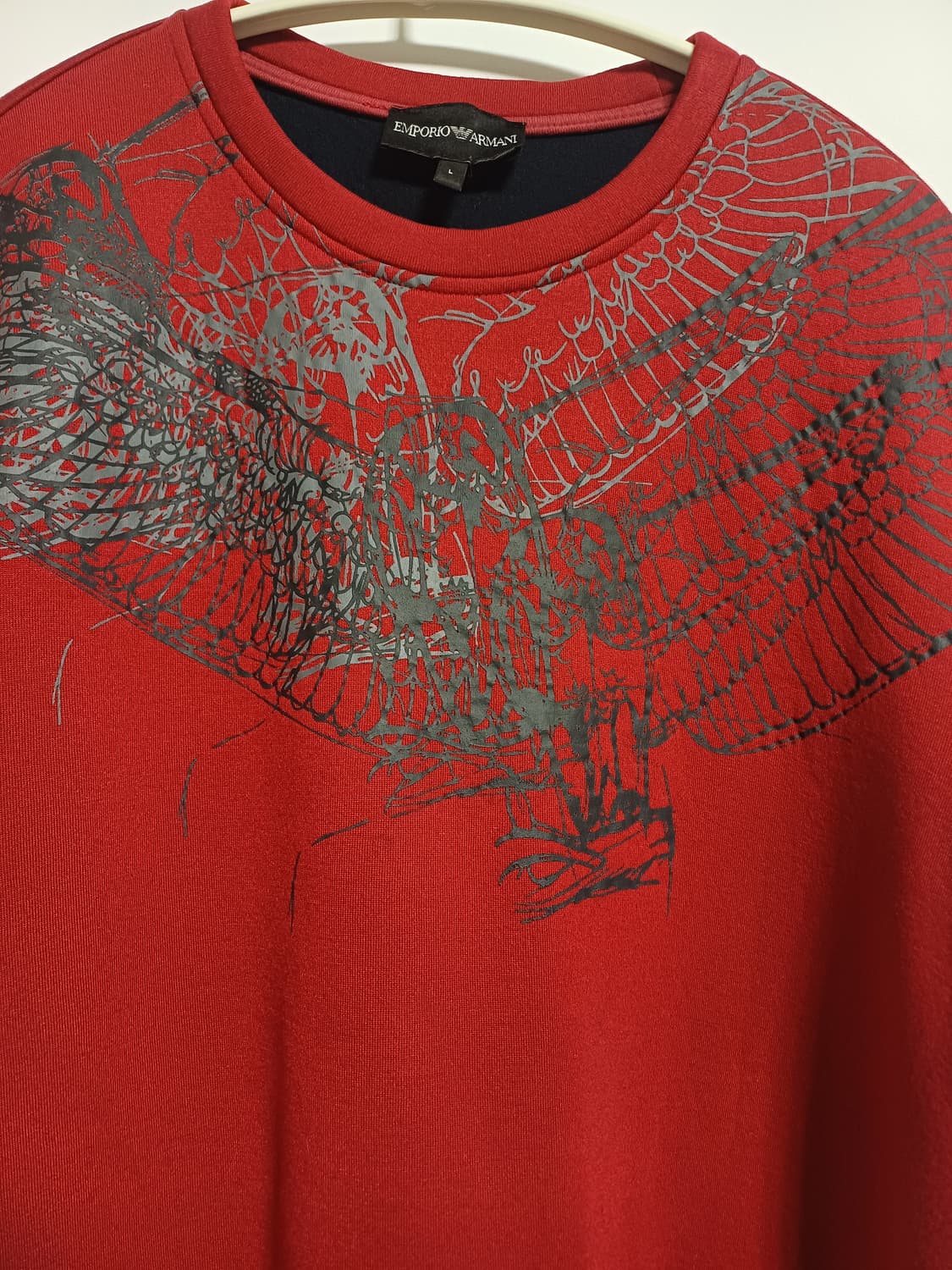 엠포리오 아르마니 L 레이온 100% 독수리 맨투맨 상품이미지4