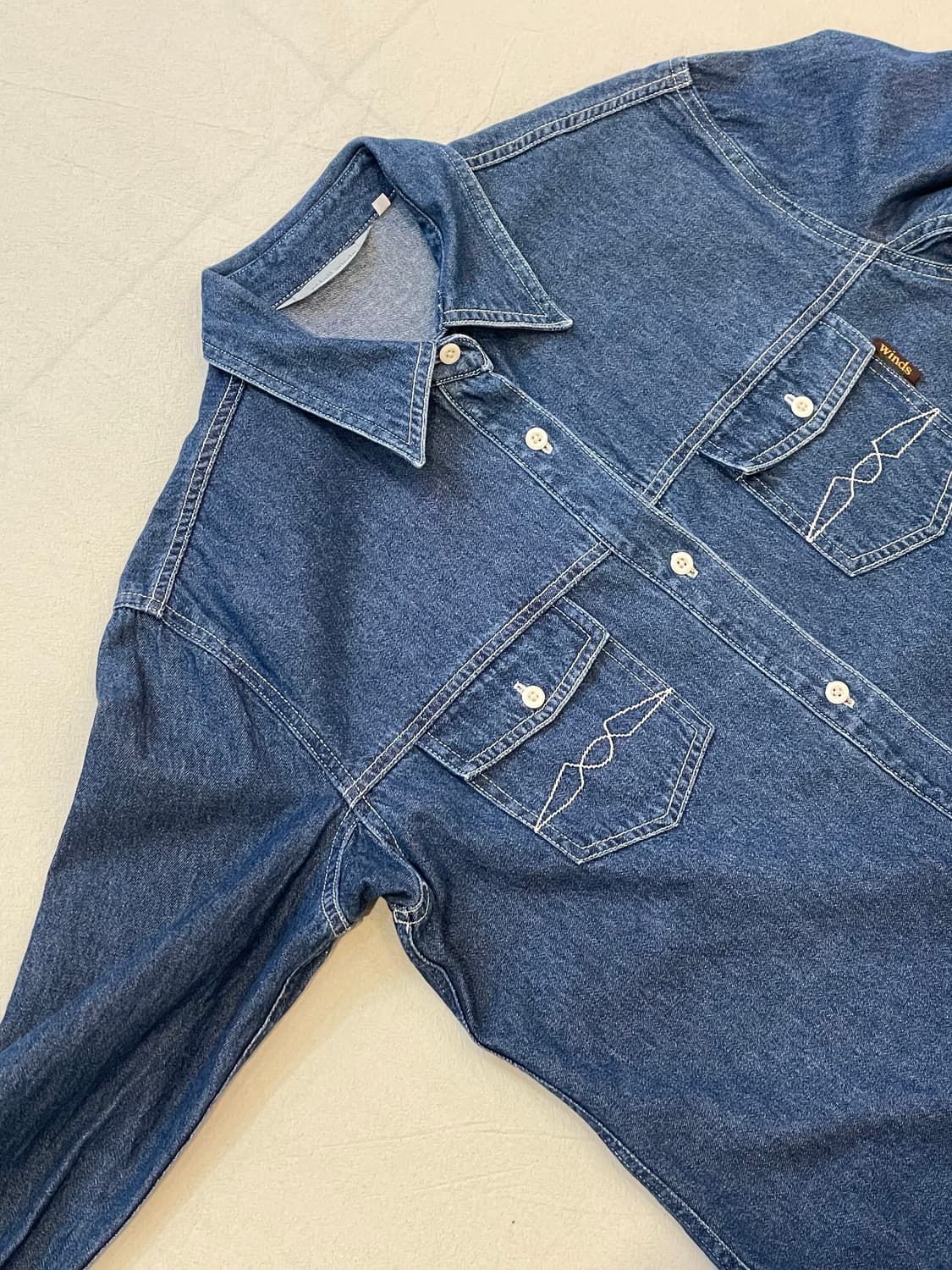 90s 몽벨 winds 데님셔츠  상품이미지3