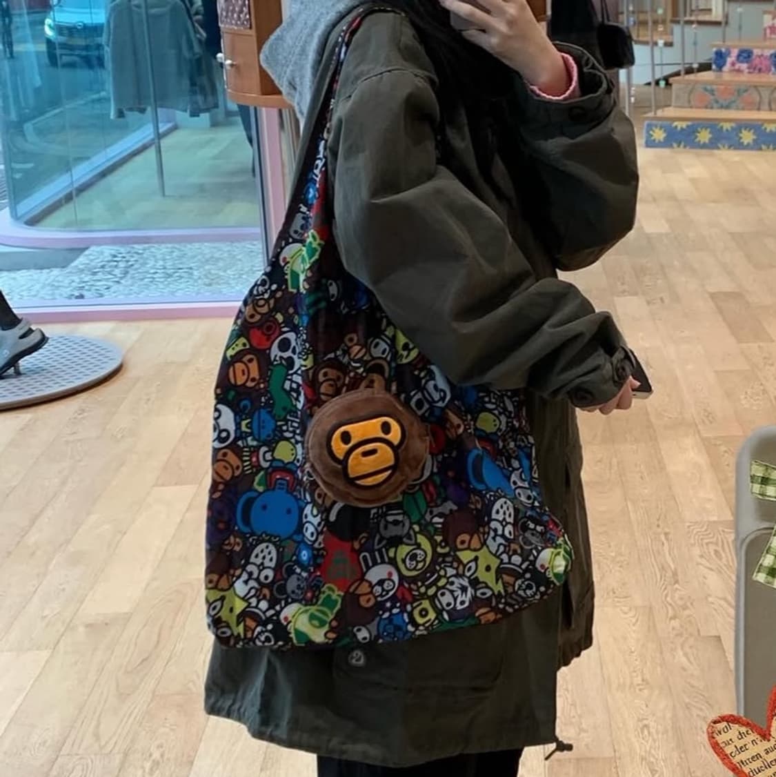 스타벅스 베이프 마일로 폴더블백 키링 숄더백 가방 상품이미지2