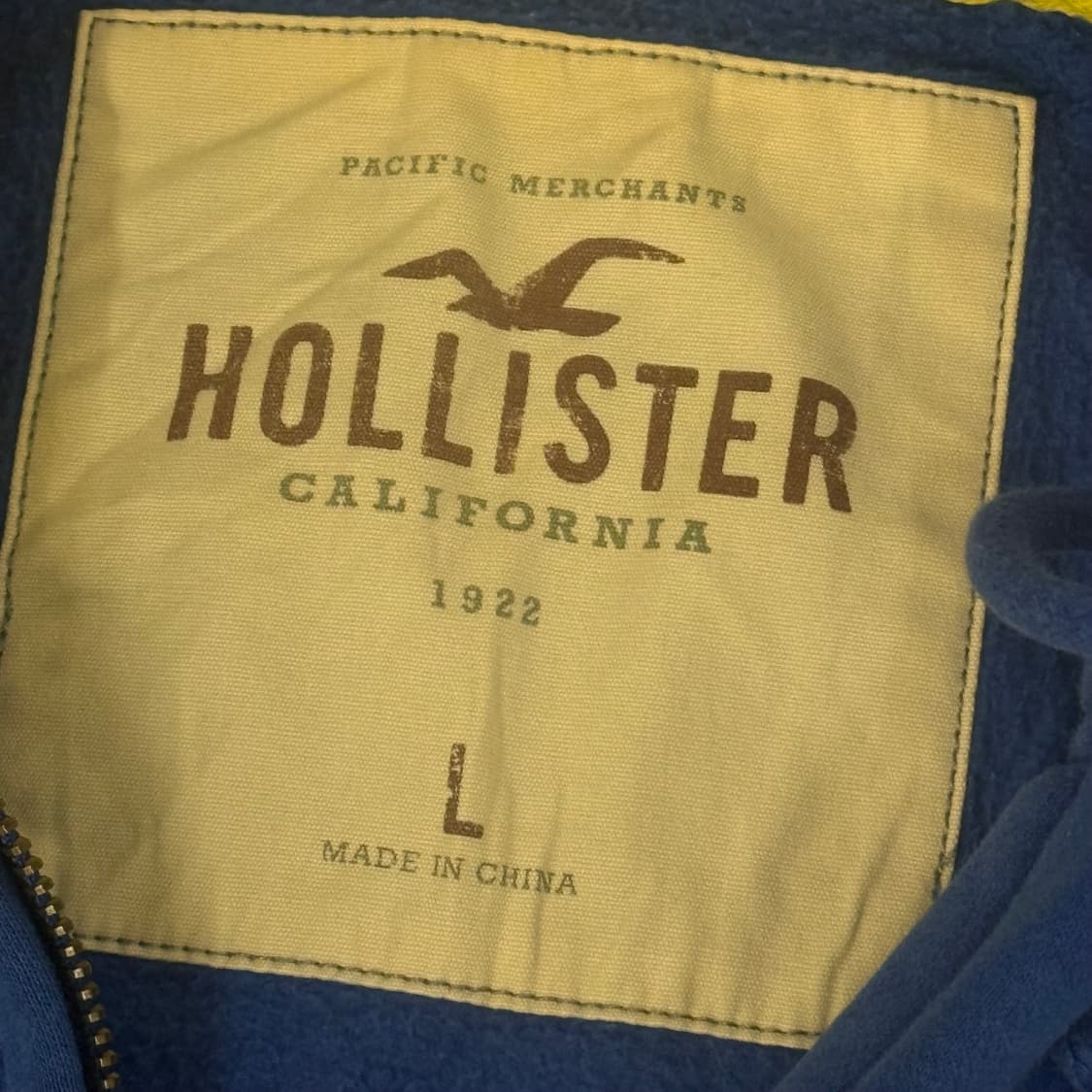 홀리스터 캘리포니아 블루 후드집업 (L) 상품이미지2