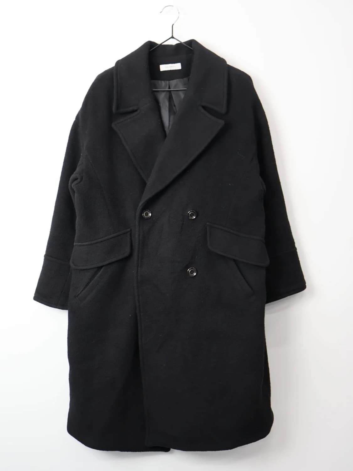 Pageboy Double Breasted Black Coat 상품이미지3