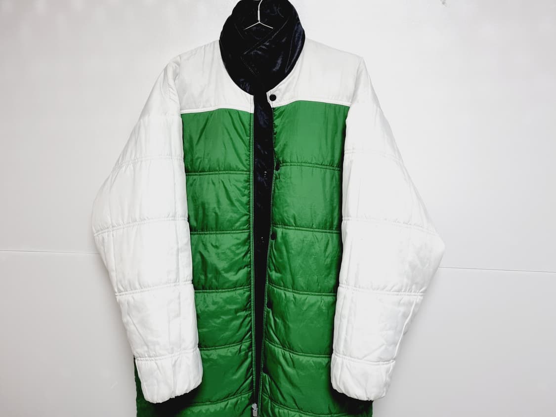 나이키 녹/검 올드스쿨 레어 유광 돕바 점퍼 롱패딩 상품이미지4