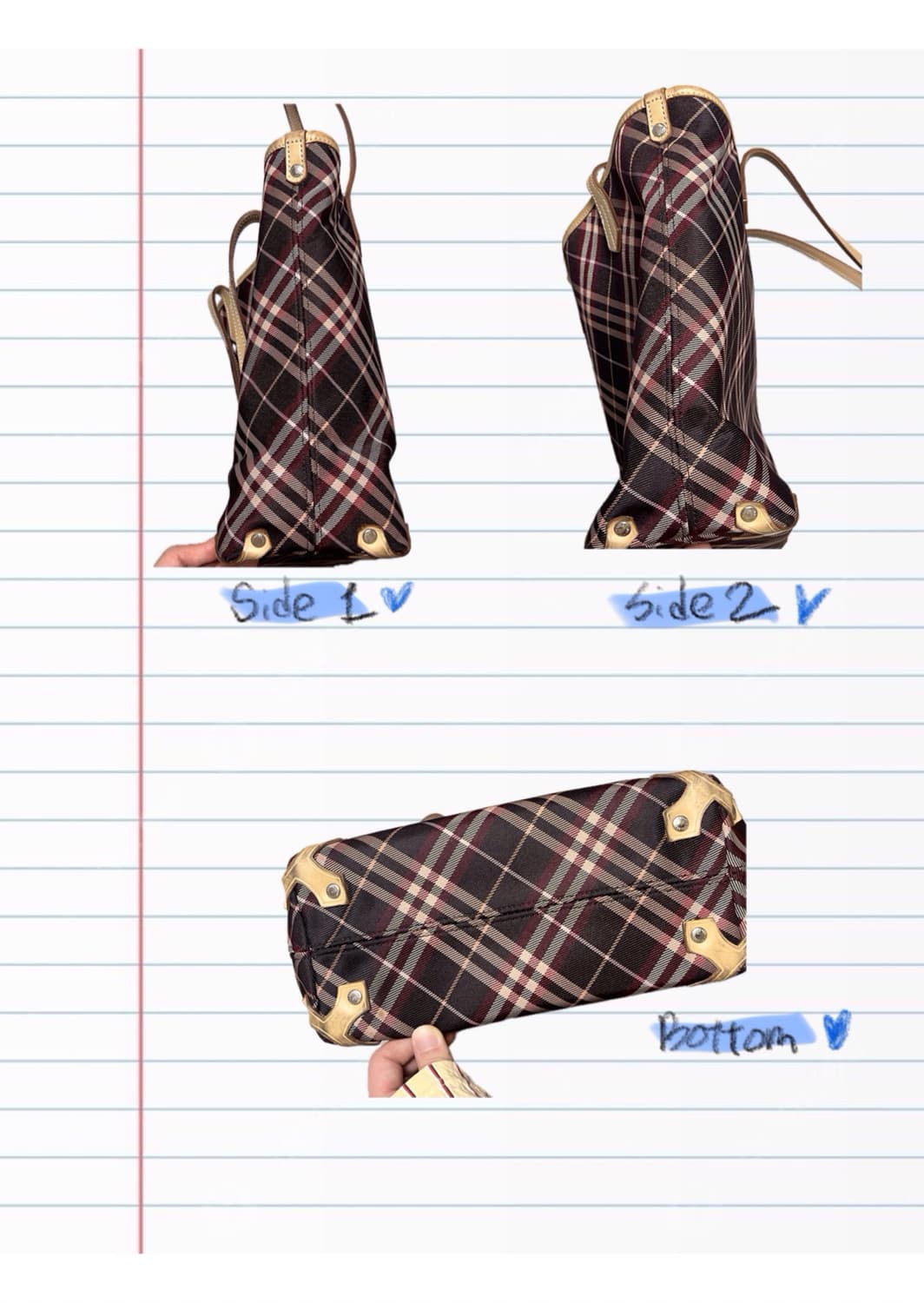 Burberry Blue Label Nova Check Tote Bag 상품이미지3