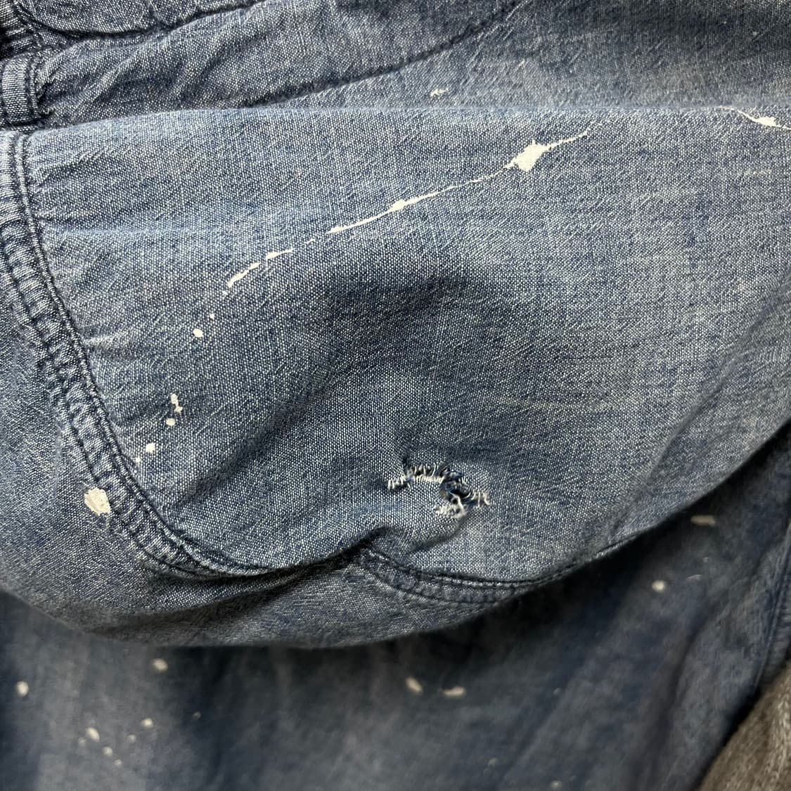 100 폴로 데님 앤 서플라이 페인팅 데님 필드 자켓 상품이미지6