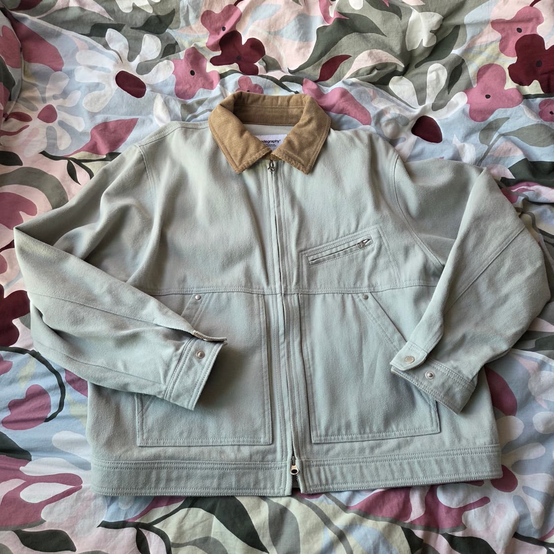 코드그라피 코듀로이 워크자켓_민트 (M) 상품이미지2