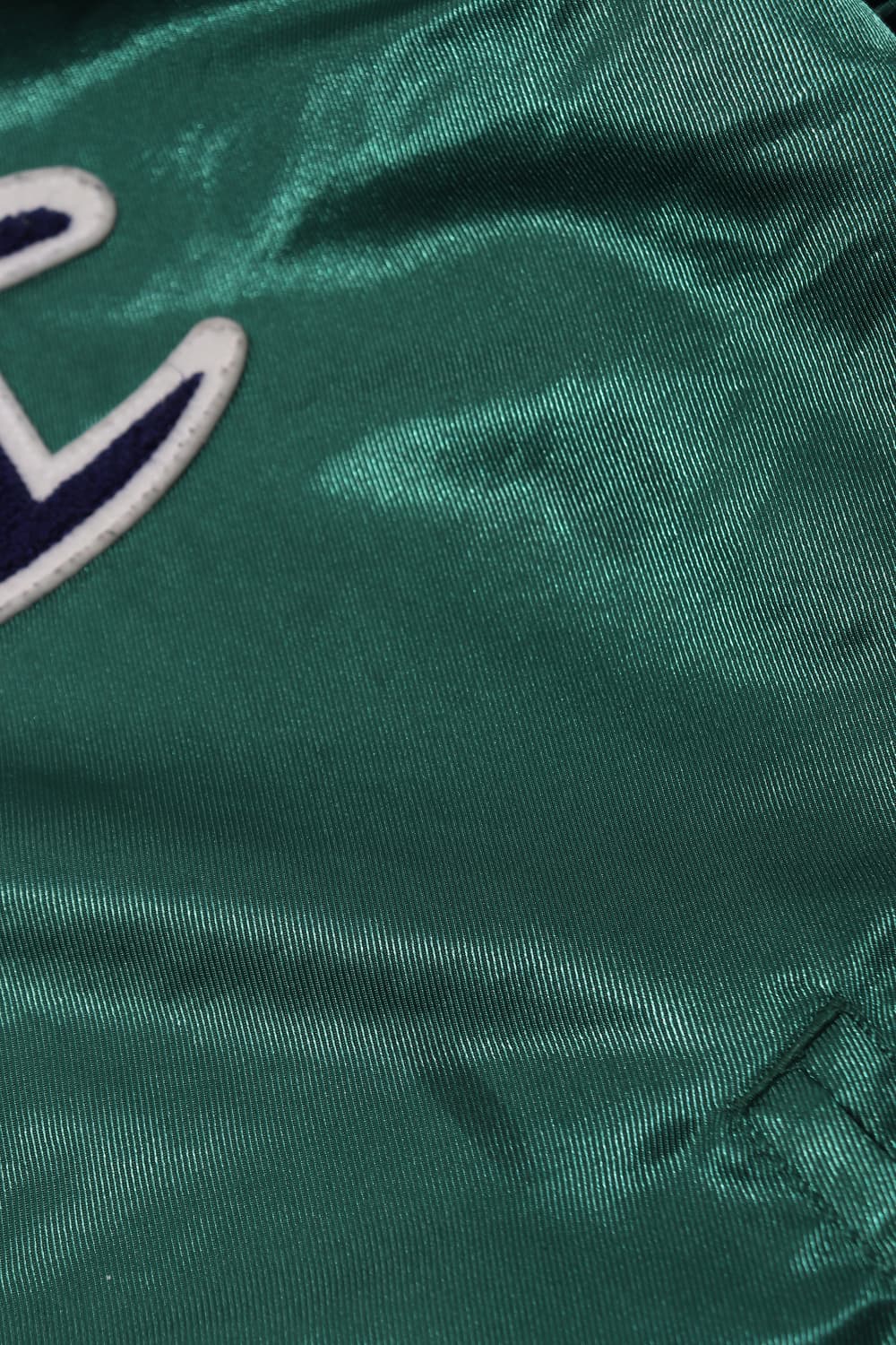 CHAMPION 그린 샤틴 바시티 점퍼 size L 상품이미지5