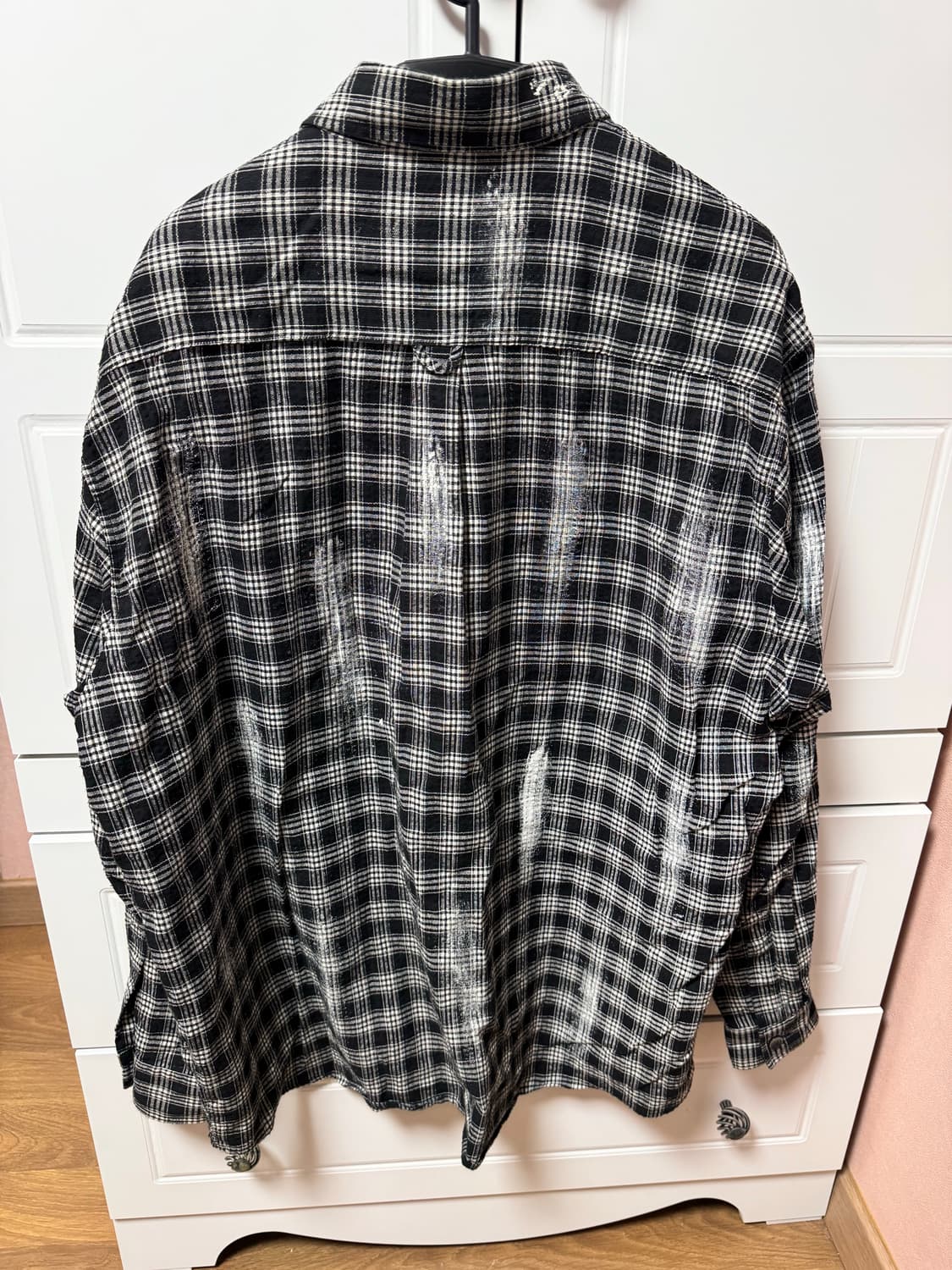 논플로어 페인터스 체크 오버셔츠 상품이미지4