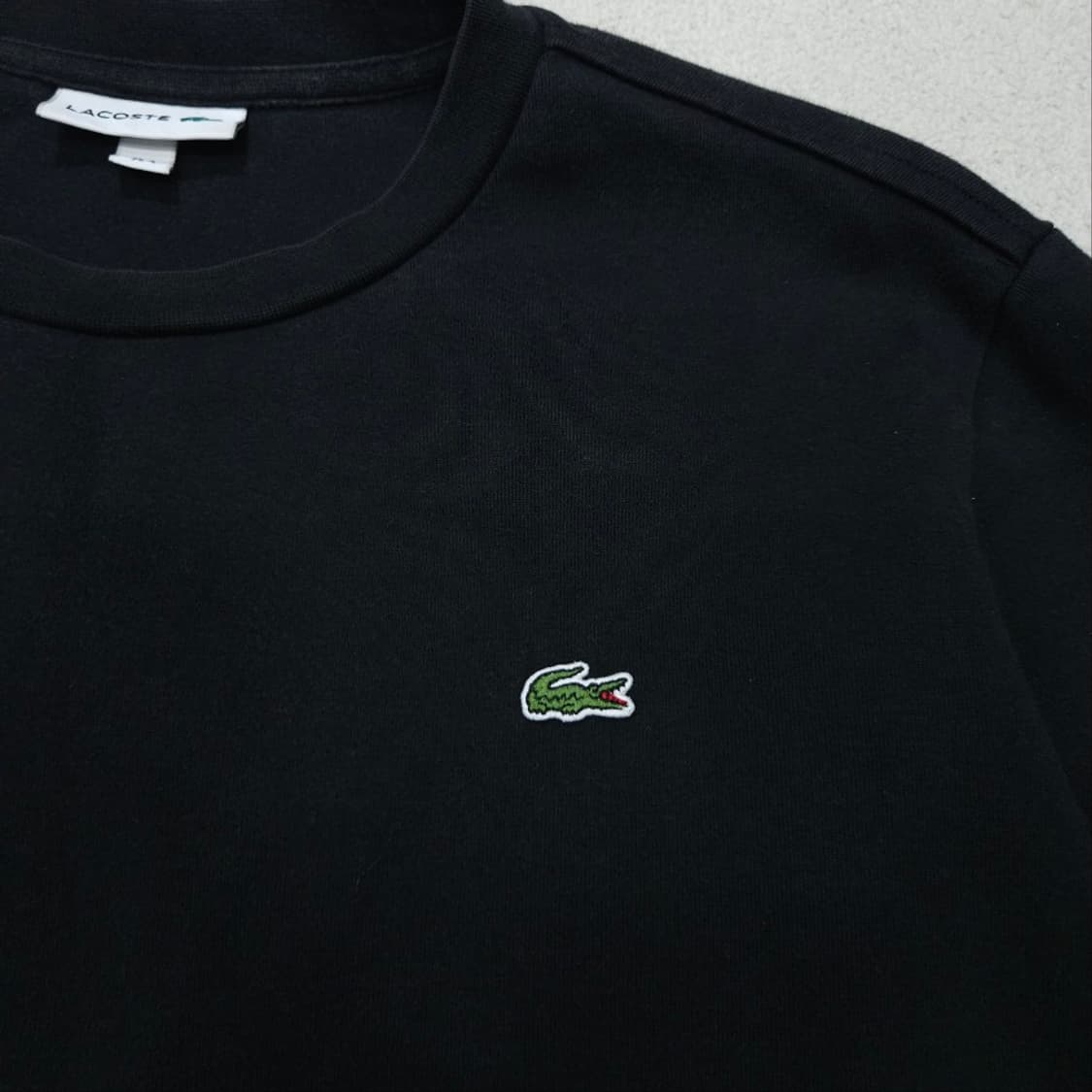 라코스테 맨투맨 M 블랙 상품이미지3