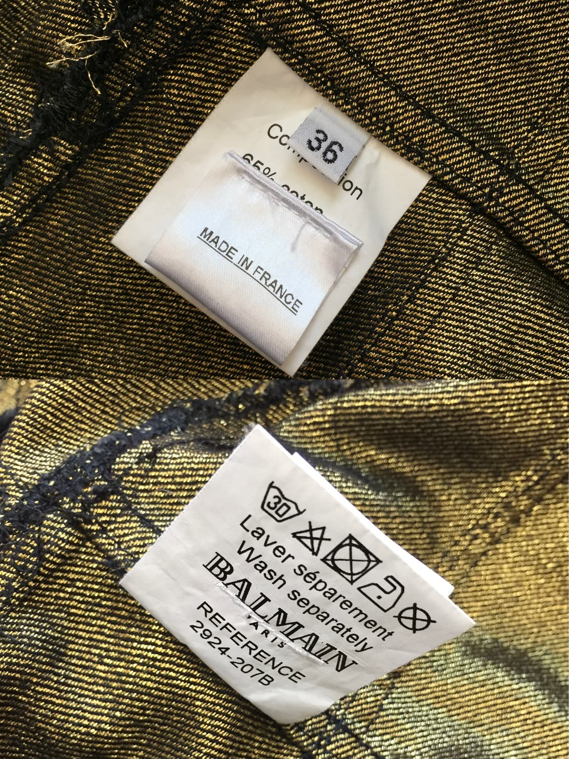 Balmain  Rare Gold denim Napoleon coat 상품이미지10