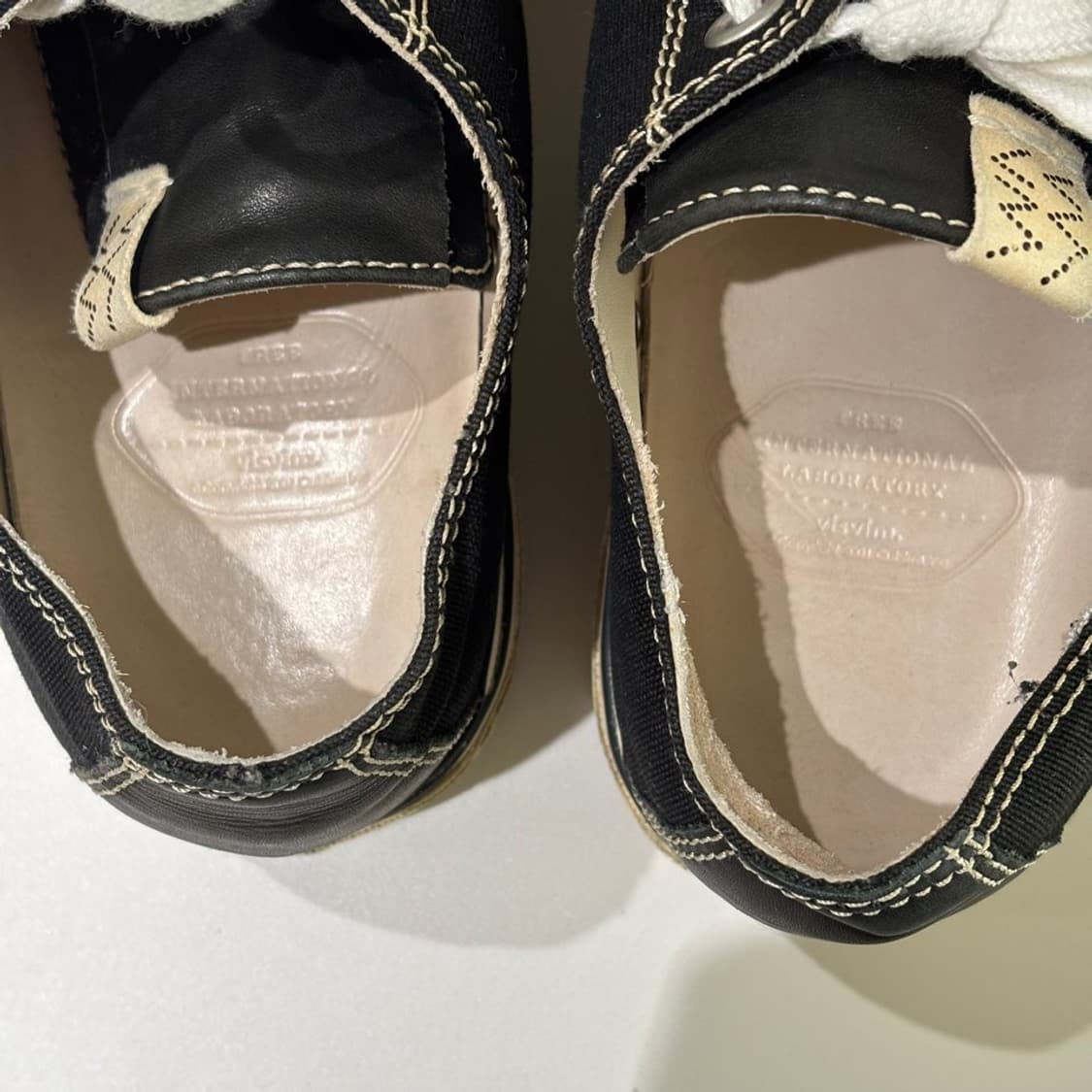 us8.5) 비즈빔 visvim 스캐그웨이 지 패턴 로우 블랙 상품이미지5