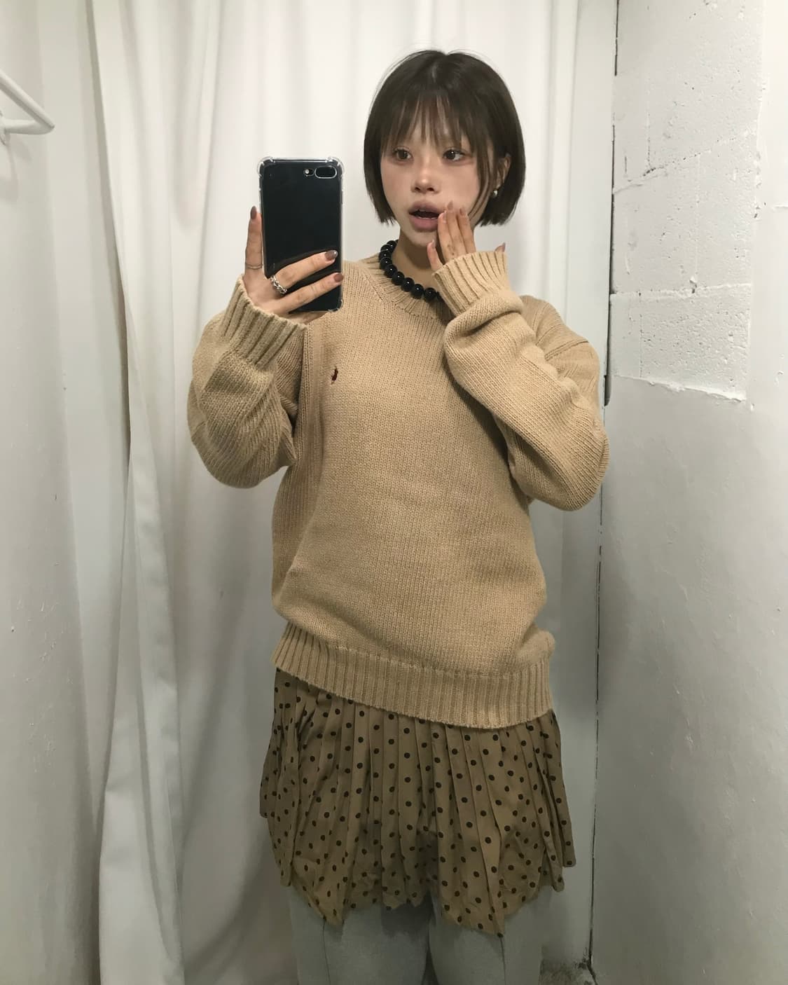 😽폴로 랄프로렌 베이지 라운드 니트 😽 상품이미지2