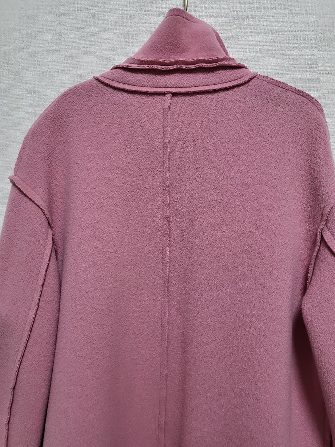 베네통 오버사이즈 핑크 코트 free 55-77 상품이미지6