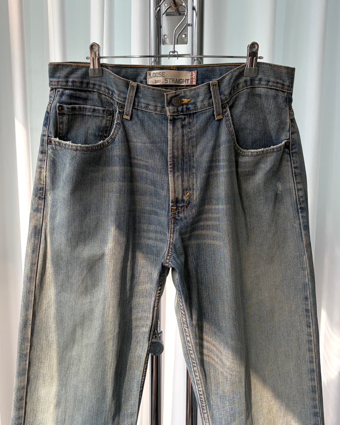 [32인치]리바이스 00s 빈티지 569 루즈 스트레이트 데님 팬츠 상품이미지3