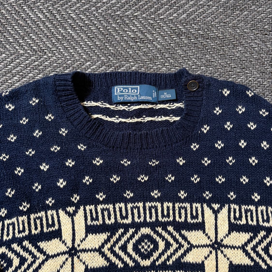 폴로 랄프로렌 노르딕 네이비 니트(M) 상품이미지3