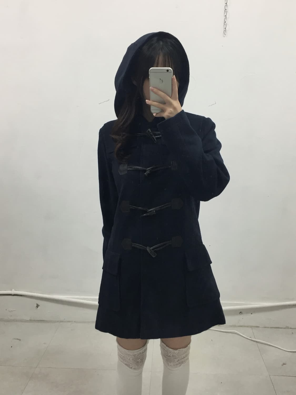 [CHU XXX] 츄xxx 네이비 떡볶이 코트 상품이미지2
