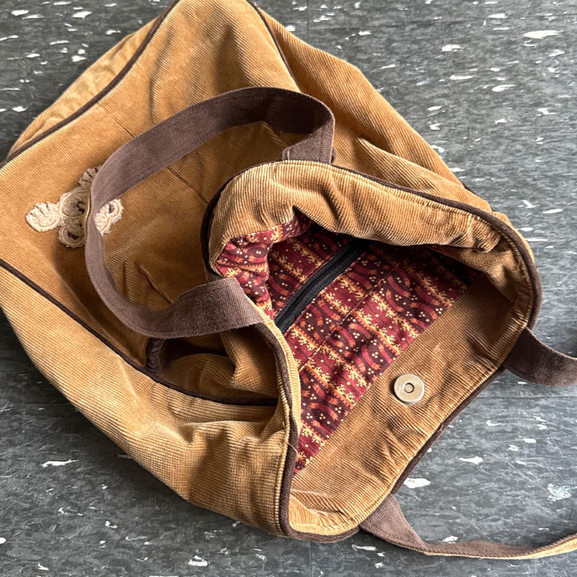 테디 베어 토트백 (BROWN) 상품이미지3