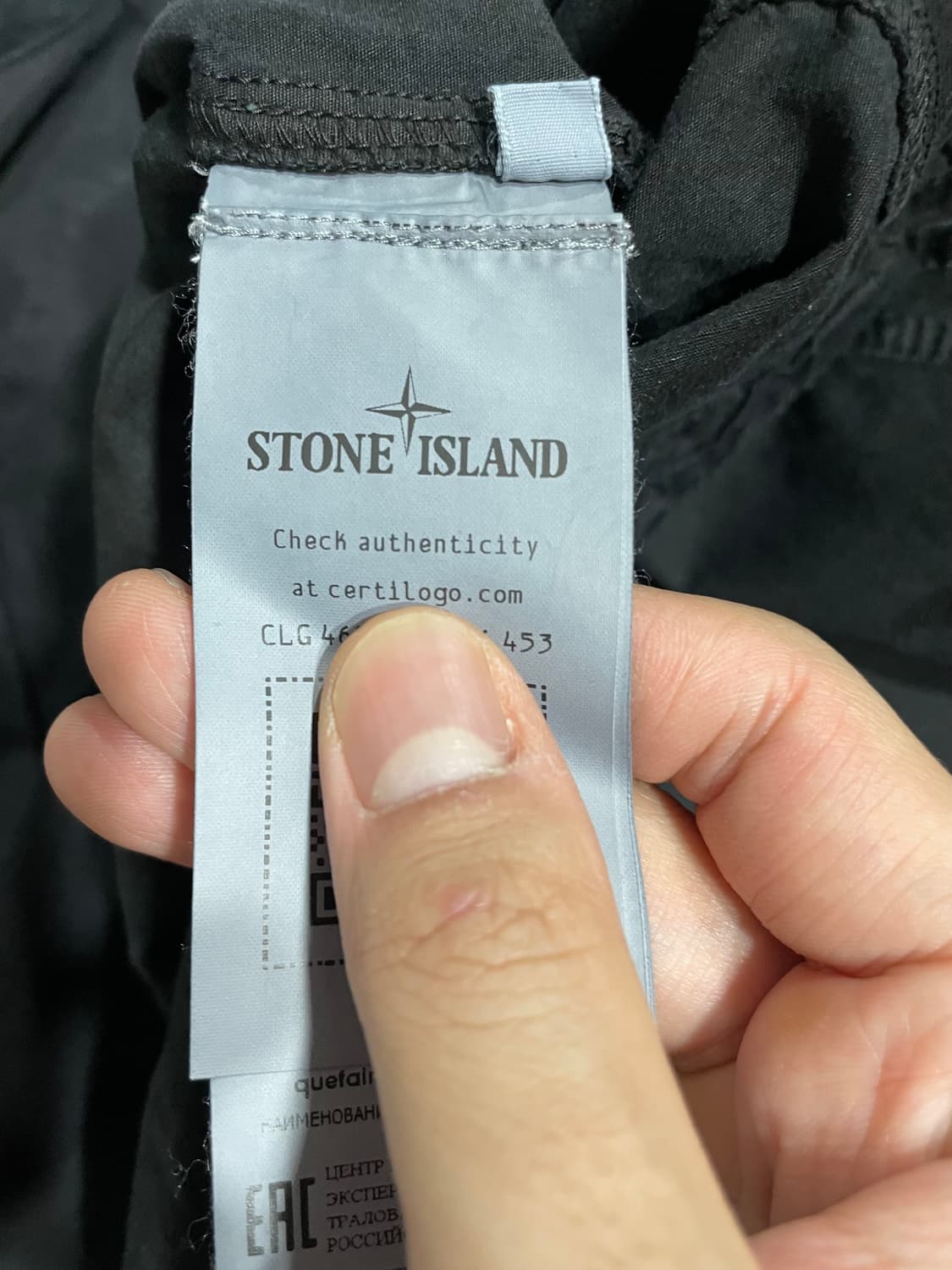 스톤아일랜드 가먼트다잉 오버셔츠 블랙 3XL/23FW 상품이미지4