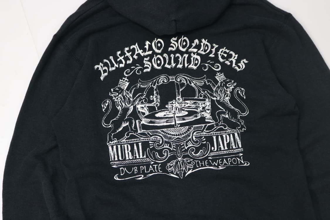 MURAL 뮤랄 버팔로 솔져 사운드 그래픽 후드 티셔츠 (L) 상품이미지3