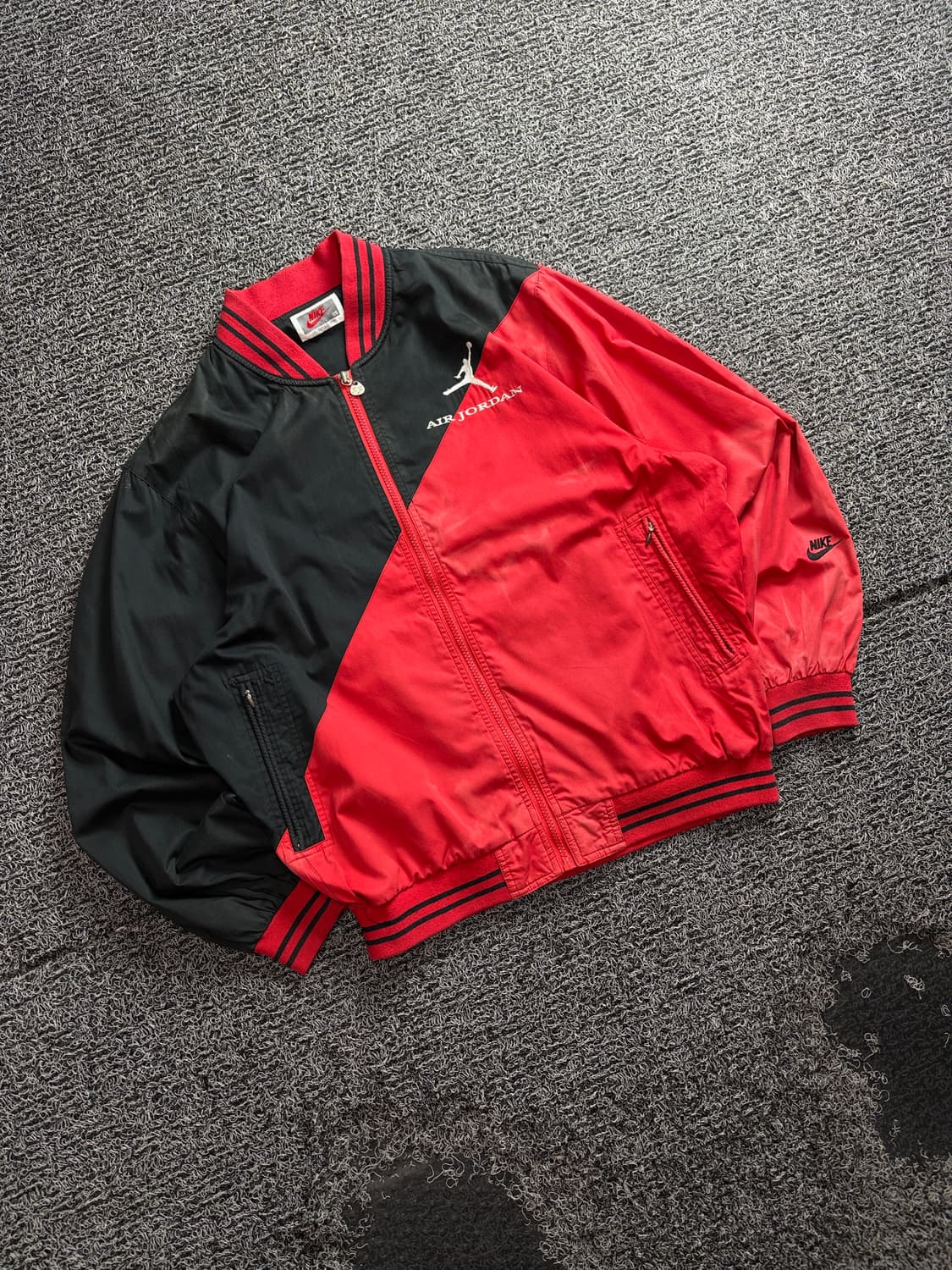 90s 나이키 에어조던 올드스쿨 빅로고 바시티 바람막이 4136 상품이미지1