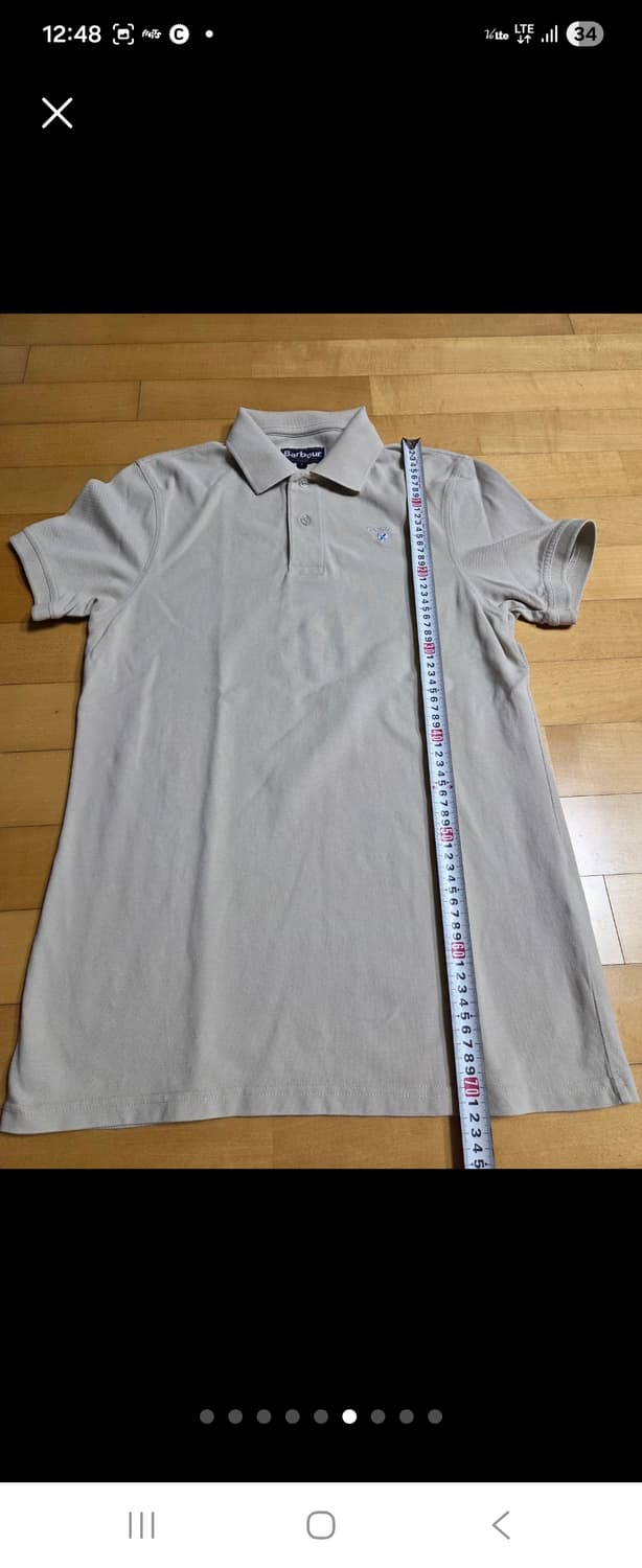 바버 반팔티 가슴 90x 길이 72센티 상품이미지5