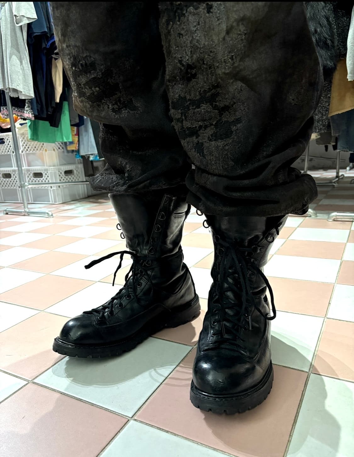 TTF✳️90‘s usa army 미군 부츠 made in usa 상품이미지1