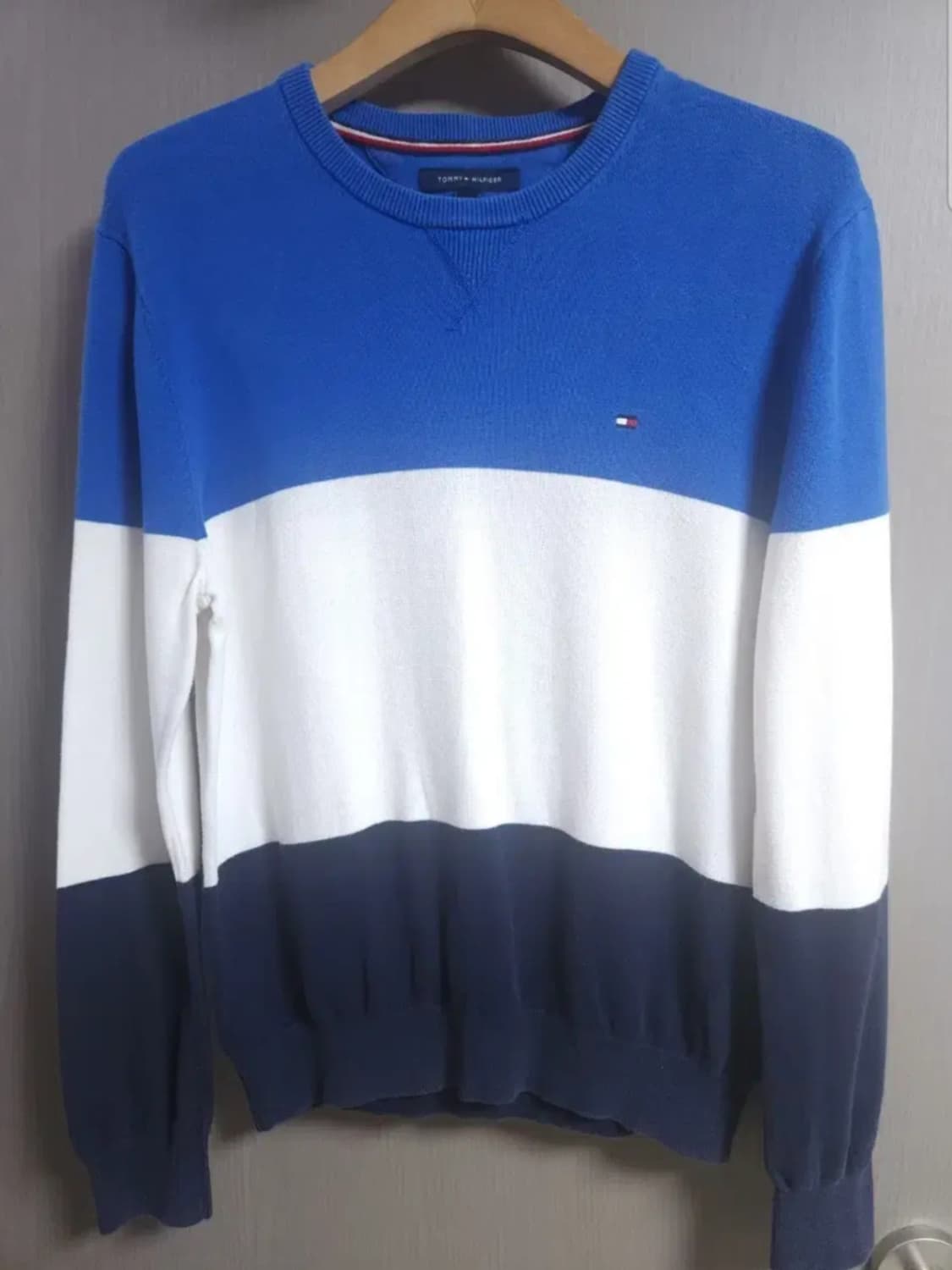 타미힐피거 컬러블록 니트티, SP 상품이미지1