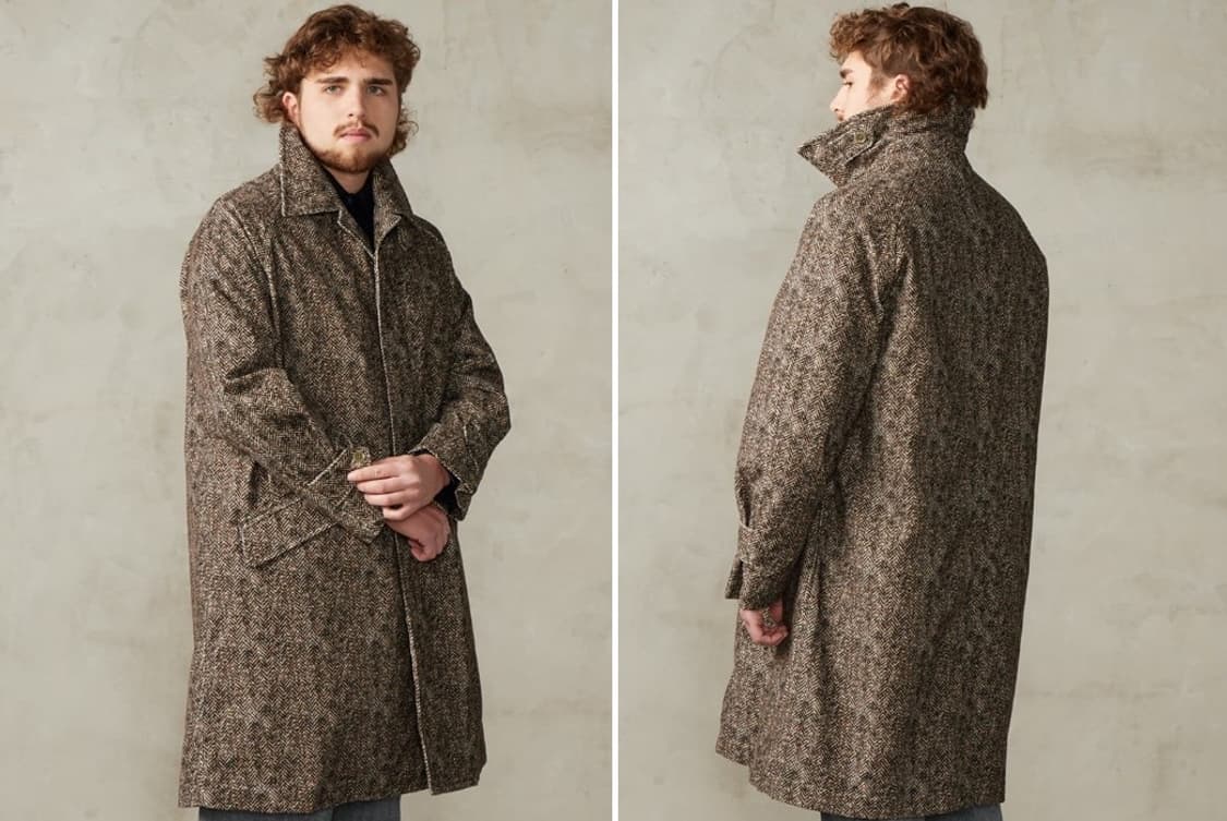 (새상품) TS(S) tweed printed corduroy coat 상품이미지3