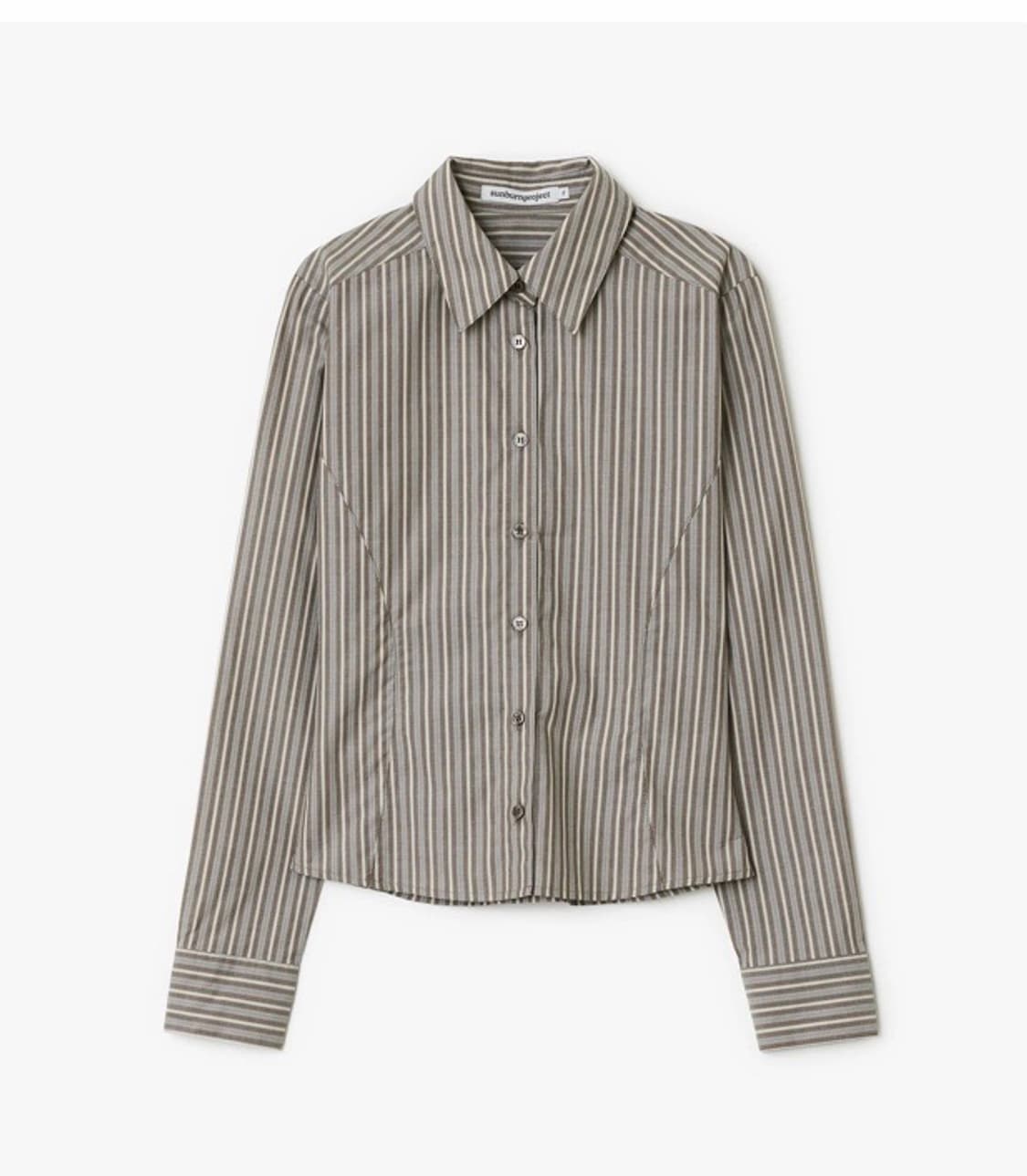 썬번 프로젝트 fitted stripe shirt 스트라이프 셔츠 상품이미지4