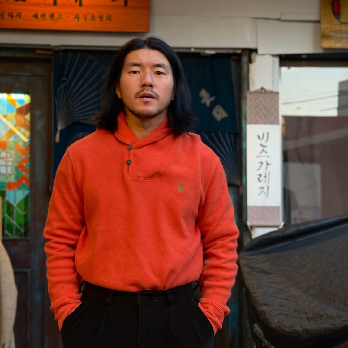 폴로 랄프로렌 숄카라 코튼 니트 L 상품이미지7