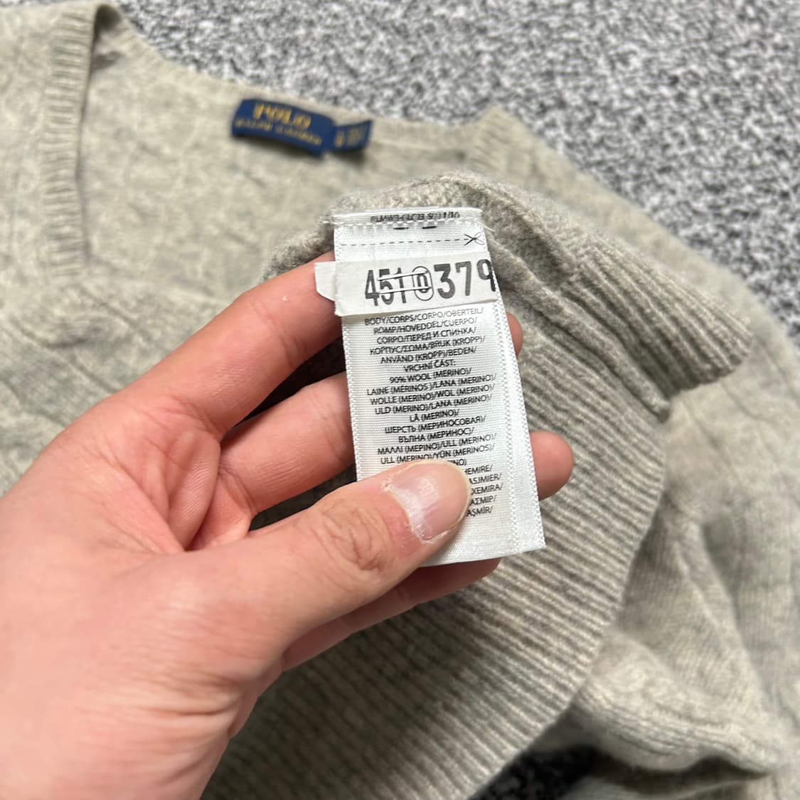 폴로 (POLO RalphLauren)여성용 그레이 울 니트 상품이미지5