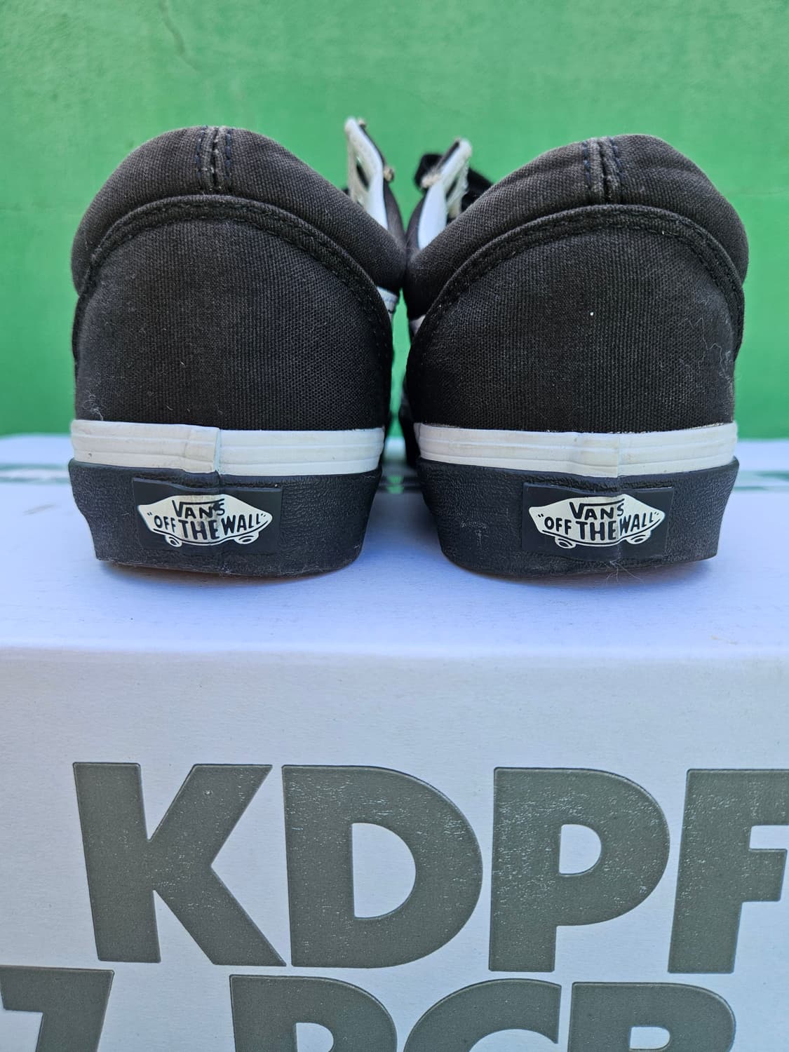 반스 올드스쿨 팝폭싱 블랙 캔버스 230 상품이미지2